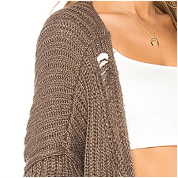 NWT WILDFOX COUTURE: Solid Cardigan, Olive -Sz: XS - Picture 4 of 9